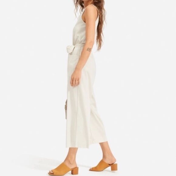 Everlane Pants - NWT Everlane The Luxe Jumpsuit in Sandstone Off White Medium Sustainable‎